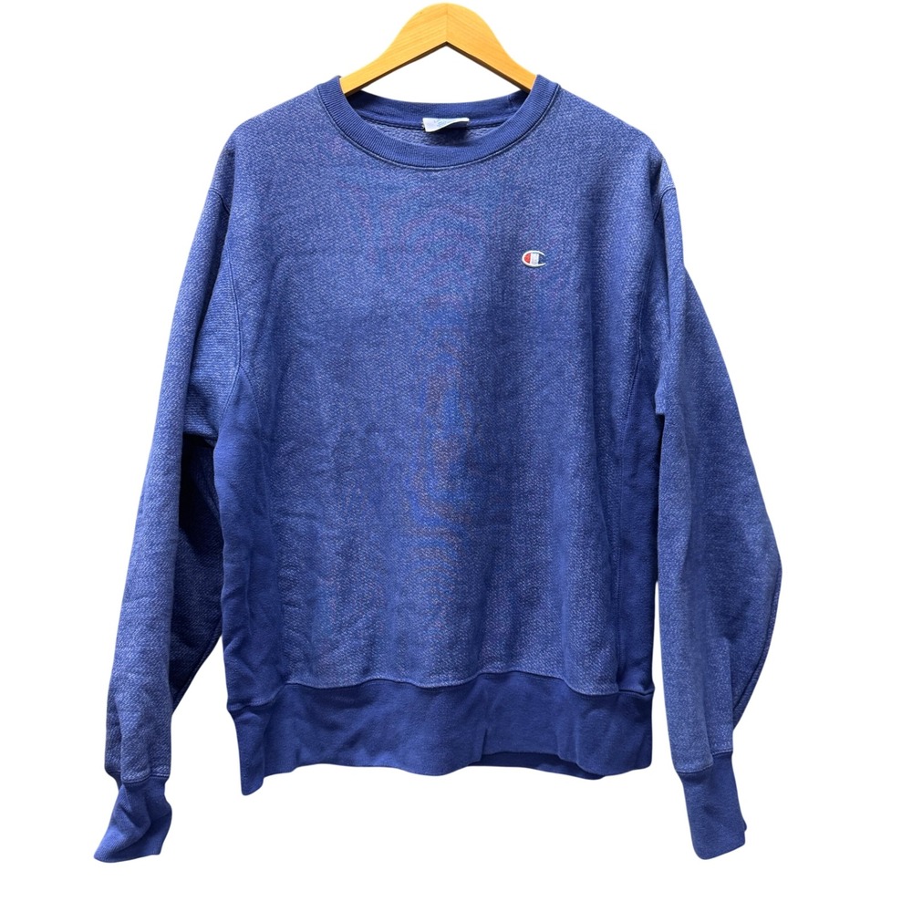 Champion Sweatshirt Mens Adult Large Reverse Weave Blue Marled Pullover Crewneck